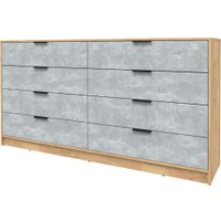 Комод Интерлиния Концепт КТ-К197 (бетон/дуб золотой)