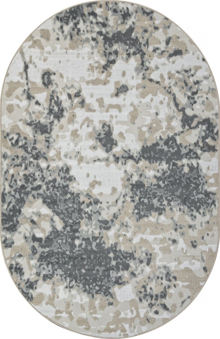 

Ковер для жилой комнаты Merinos Cuba F269-OVAL-BLUE (2х3)