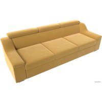 Диван Лига диванов Линдос (микровельвет, желтый)