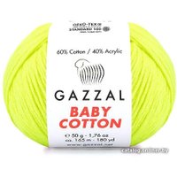 Пряжа для вязания Gazzal Baby cotton 3462 50 г 165 м (зеленый)