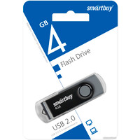 USB Flash SmartBuy Twist 4GB (черный)