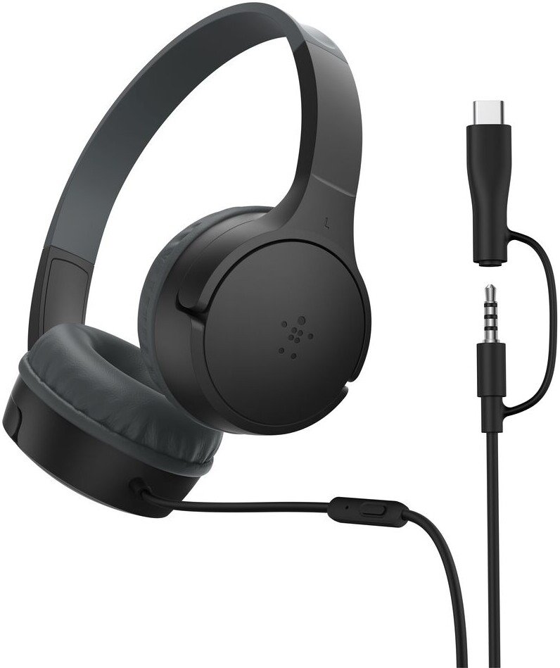 

Наушники Belkin SoundForm Mini Wired 3.5 мм/USB-C (черный)