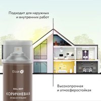 Эмаль Elcon Универсальная алкидная RAL 8017 0.52 л (глянцевый коричневый)