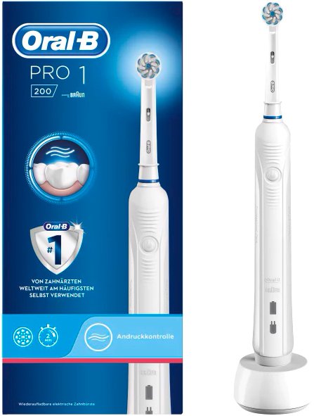 

Электрическая зубная щетка Oral-B Pro 1 200 Sensi White D16.513.3U (белый)