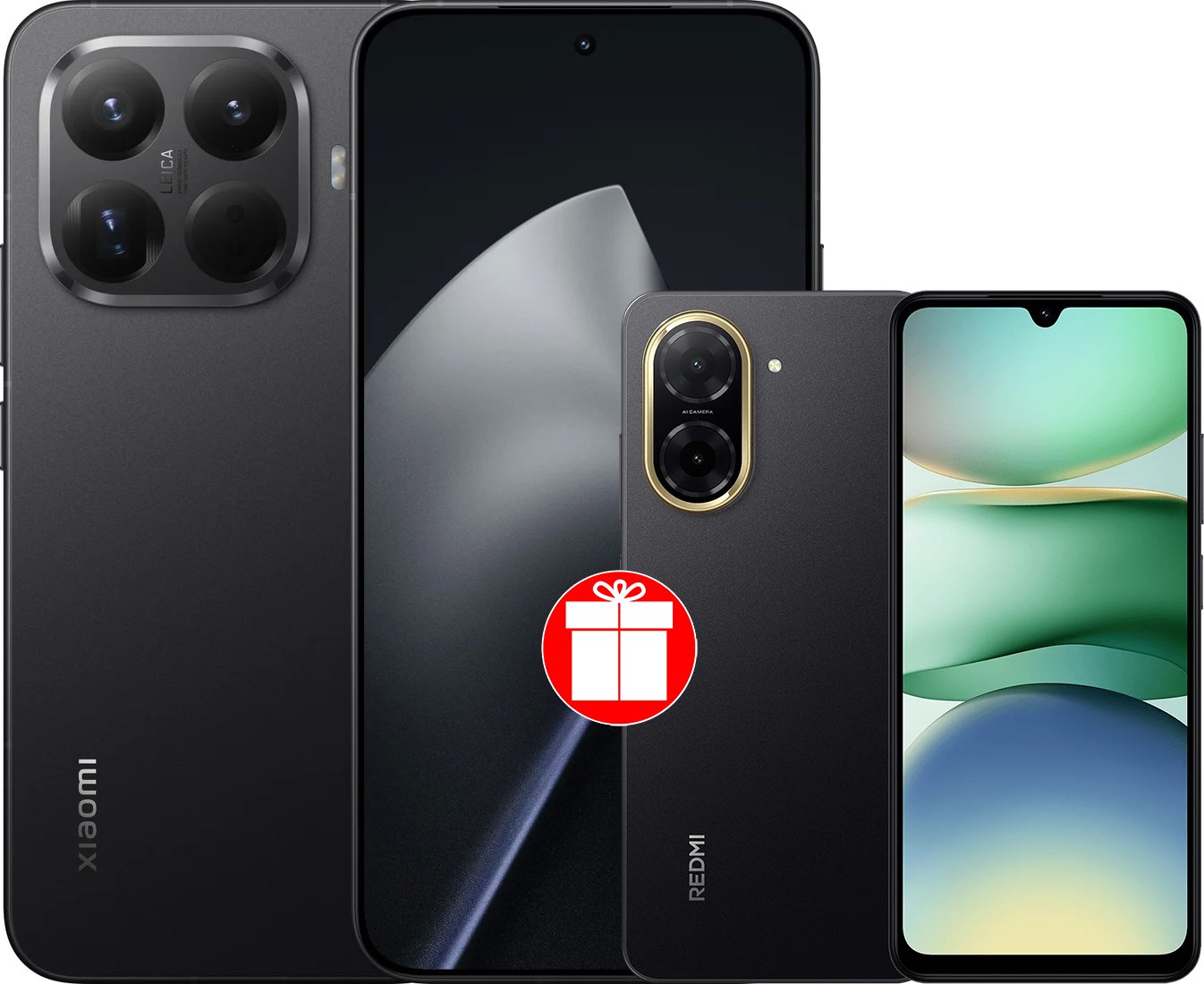 

Телефон Xiaomi 15T Pro 12GB/512GB международная версия (черный) + Xiaomi Redmi A5 4GB/128GB (полуночный черный) по акции