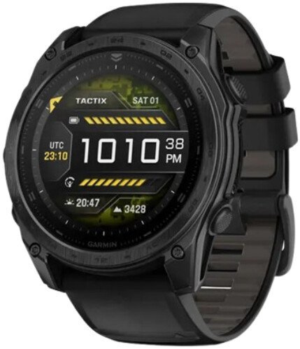 Умные часы Garmin Tactix 8 AMOLED 51 мм (с черным силиконовым ремешком)