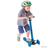 Трехколесный самокат Yvolution Glider XL (черно-синий)