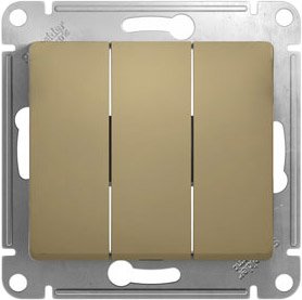 Выключатель Schneider Electric Glossa GSL000431 (титан)
