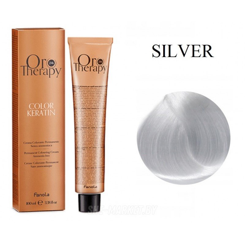

Крем-краска Fanola ORO Therapy Color Keratin Серебряный 100 мл