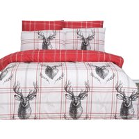 2-спальный комплект постельного белья с евро простыней Arya Ранфорс Deer 8680943210708 200x220