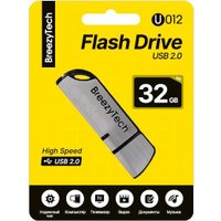 USB Flash BreezyTech U012 32GB (серебристый/черный)