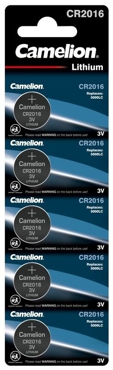 

Батарейка Camelion CR2016 5 шт. CR2016-BP5