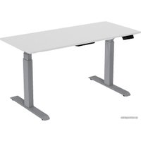 Стол для работы стоя WellDesk с электроприводом Bosch двухмоторный 28мм (пепел 621, серый)