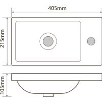 Умывальник Oliveeka 9268 (белый)