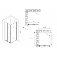Душевой уголок Abber Zart AG08070P-S71
