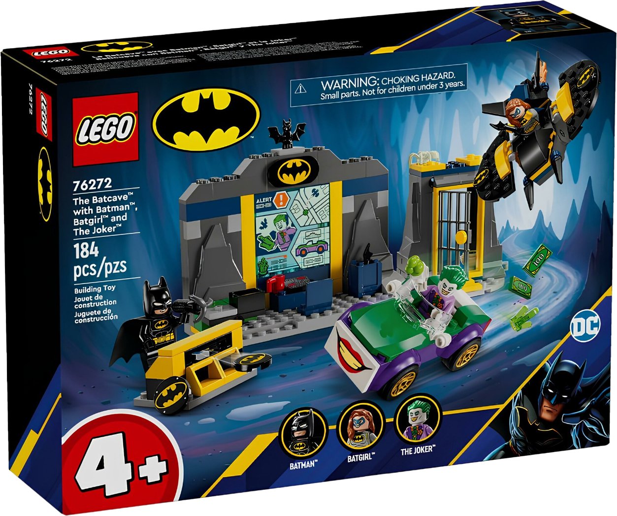 

Конструктор LEGO Batman 76272 Бэтмен, Бэтгерл и Джокер в Бэтпещере