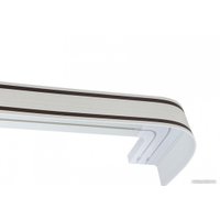 Карниз для штор Legrand Лайн с поворотами 2м 2-х рядный 58 066 425 (жемчуг/орех)