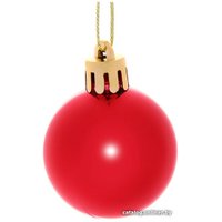 Елочная игрушка Серпантин Глянец шар 4 см 6 шт (красный) 183-832