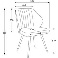 Стул Мамадома Michael-R1 360 (b05 Latte Lux/капучино)