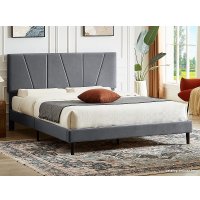 Кровать Signal Savana Velvet tap. 192 140x200 (серый)