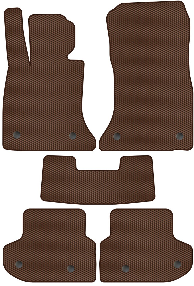 

Комплект ковриков для авто Alicosta BMW 5-Series V, VI (универсал, седан / F11, F10) 2013 - 2017 (коричневый, сота)