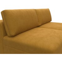 Угловой диван Лига диванов Лига-060 НПБ угол универсальный 129507 (велюр Brut 10 желтый)