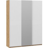 Шкаф-купе Трия Оскар Хилтон Т2 1800 271096 (ручка белая/дуб крафт золотой/белый матовый)