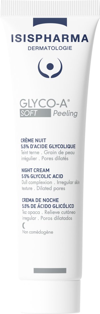 ISISPHARMA GLYCO-A Soft Peeling Ночной крем для мягкого пилинга с 5,5% гликолевой кислотой 30 мл
