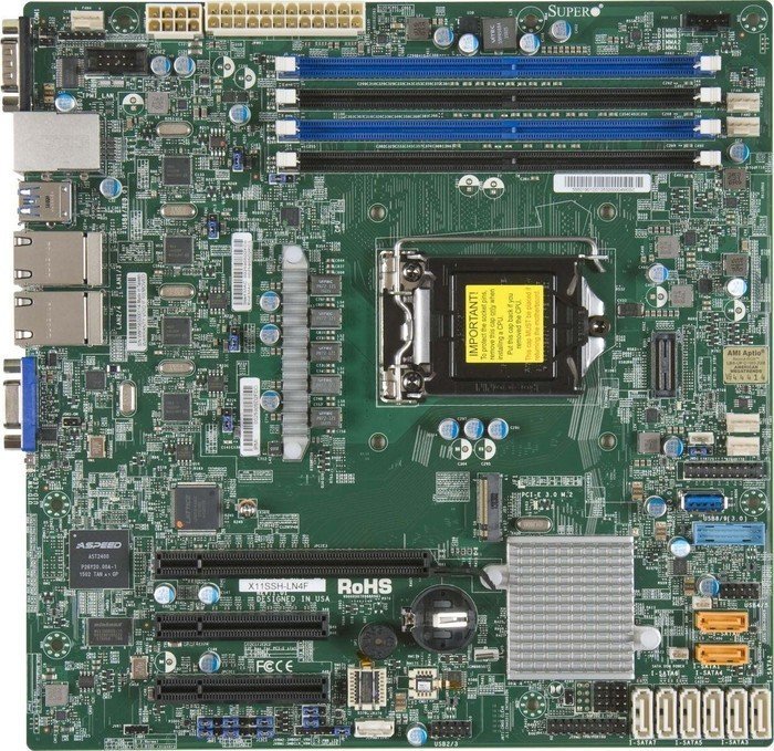 

Материнская плата Supermicro X11SSH-LN4F