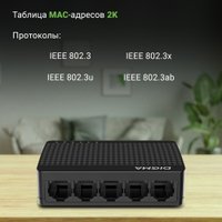 Неуправляемый коммутатор Digma DSW-105GEV2