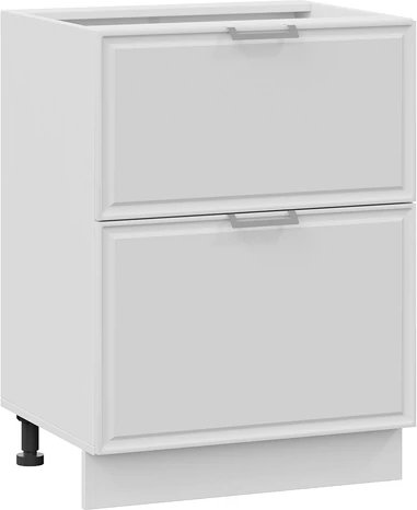 

Шкаф напольный Трия Белладжио 1Н8Я2 с двумя ящиками (белый/фон белый)