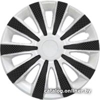 Набор колпаков на диски АКС – авто Карат 15 54151 (белый/черный)