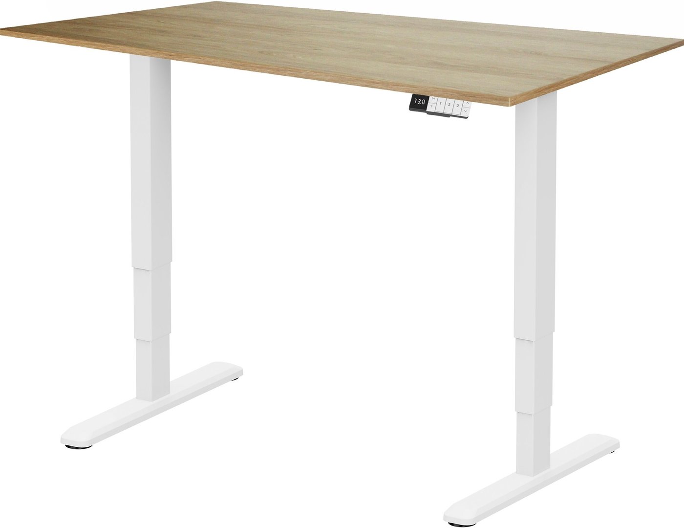 

Стол для работы стоя ErgoSmart Unique Ergo Desk 1200x650x18 мм (дуб натуральный/белый)