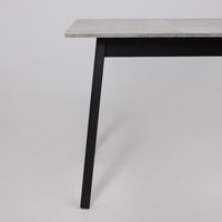 Кухонный стол Мамадома Tirk radial-94 раздвижной 94-126х64 (серый сланец/черный)