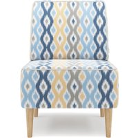 Интерьерное кресло MONOFIX Одос Принт кресло (абстракция голубой/микровелюр)