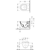 Унитаз подвесной Serel SM26KSS110H с крышкой 223BT00002 в Бобруйске
