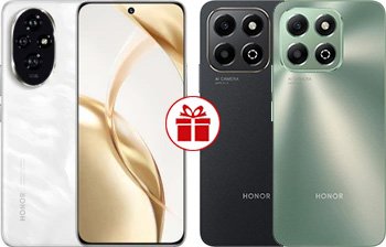 

Смартфон HONOR 200 8GB/256GB международная версия (лунный белый) и смартфон HONOR X6b 4GB/128GB по акции