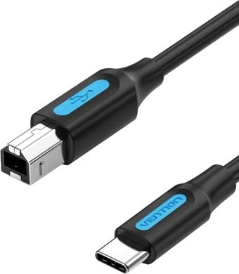 Кабель Vention CQUBH USB Type-B - USB Type-C (2 м, черный)
