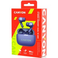 Наушники Canyon OnGo 10 ANC TWS-10 (фиолетовый) в Могилеве