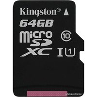 Карта памяти Kingston Canvas Select SDCS/64GBSP microSDXC 64GB