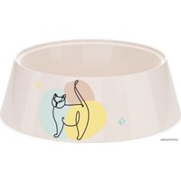 Миска Альтернатива Мур-мяу М7853 (светло-бежевый)