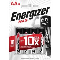 Батарейка Energizer MAX E91 LR6/AA BP4/48 4 шт