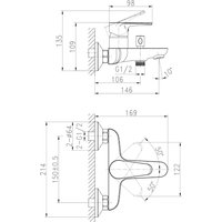 Душевой гарнитур  Cersanit Cersania 63031 + 63067