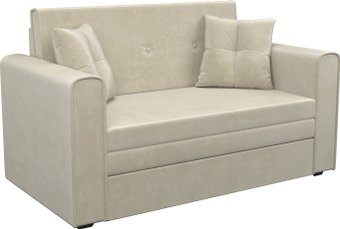 Диван Мебель-АРС Санта (бархат, бежевый star velvet 6 light beige)