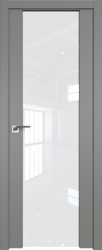 Межкомнатная дверь ProfilDoors 8U L 90x200 (грей/триплекс белый)