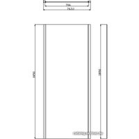 Душевой уголок Omnires Bronx S2050 110+10P 80