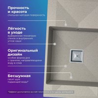 Кухонная мойка Polygran Blade 780 (серый)