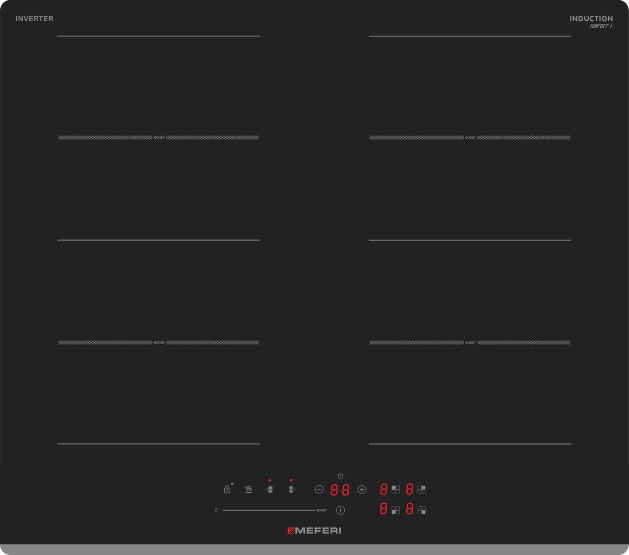 

Варочная панель Meferi MIH604BK Comfort Plus