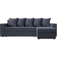 Угловой диван Лига диванов Дубай лайт правый 114191 (рогожка серый)