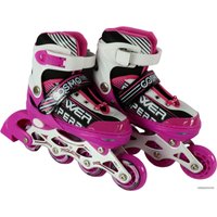 Роликовые коньки Cosmoride Aqua (р. 27-30, белый/фиолетовый)